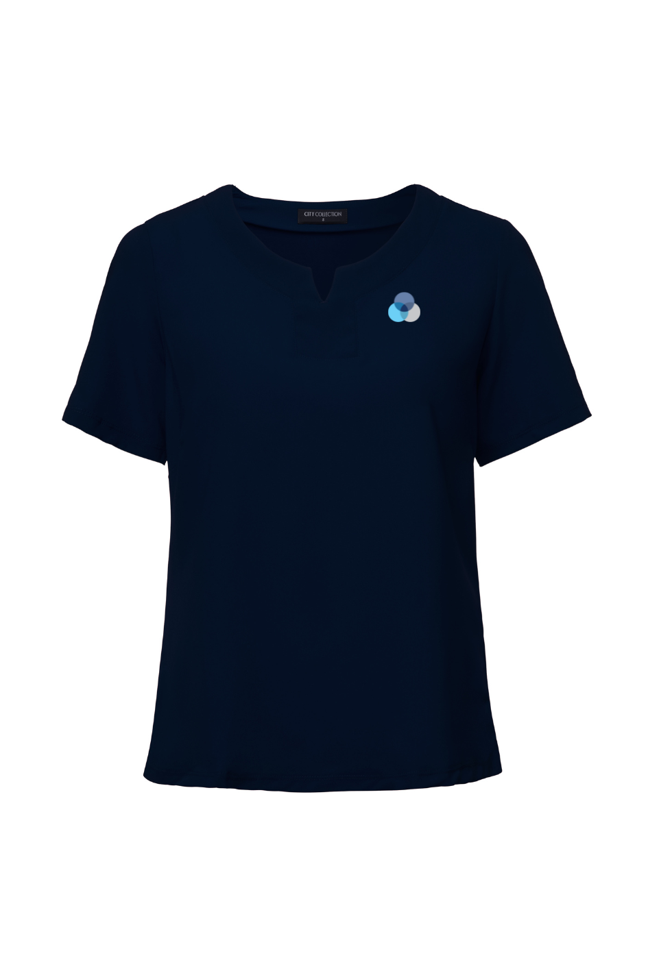 City Collection The Knit/Woven S/S Top - Elysium EPL