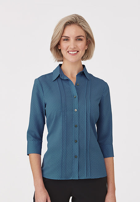 City Collection City-Stretch Spot 3/4 Shirt - 2172