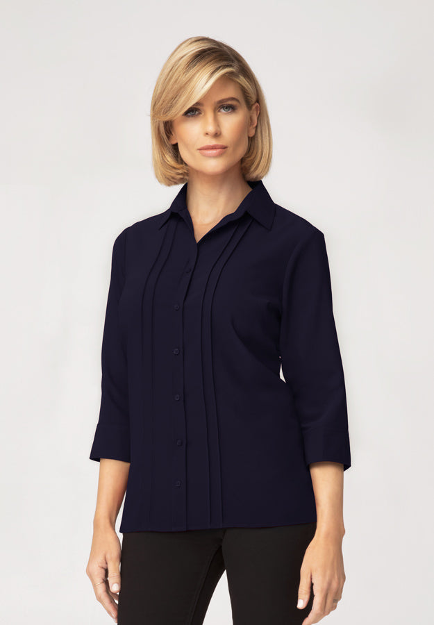 City Collection Womens Sophia 3/4 Shirt - 2215