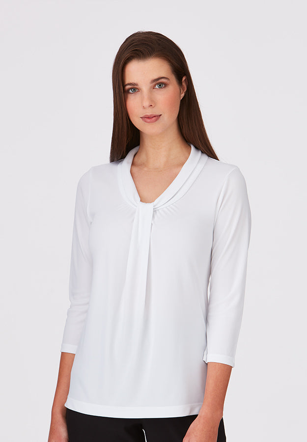 City Collection Womens Pippa Knit 3/4 Top - 2221