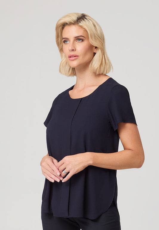 City Collection Grace-X Over Side S/S Top - 2287