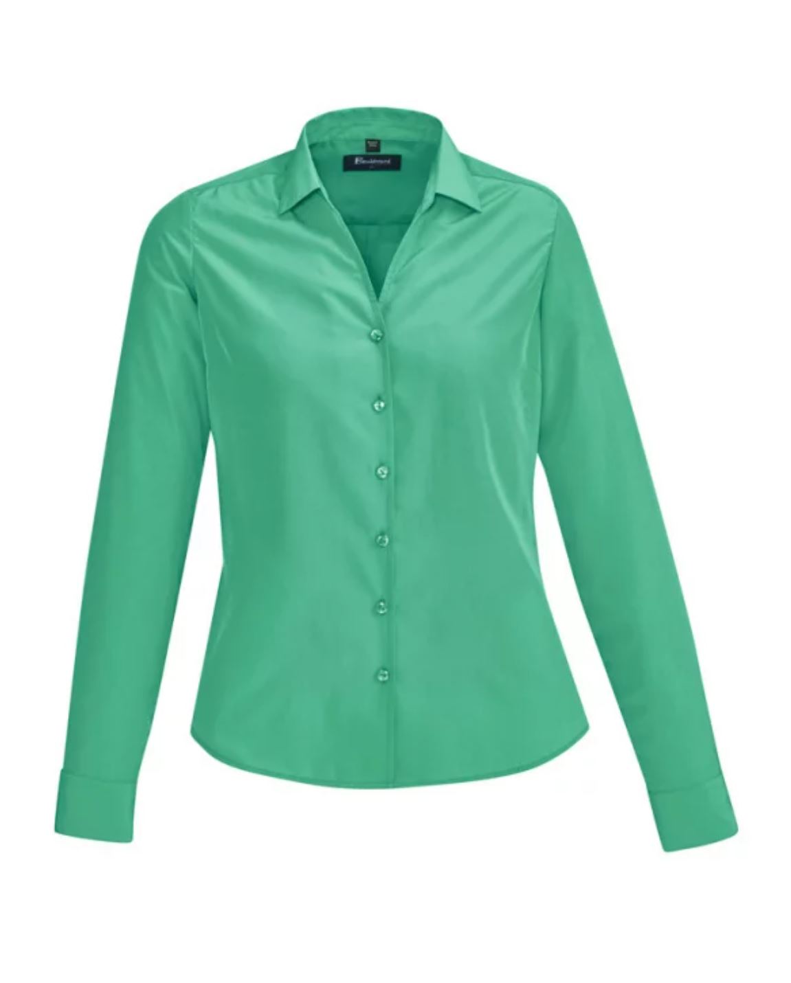 Biz Corp Women's Solanda Plain Long Sleeve Shirt - 40410 - Clearance