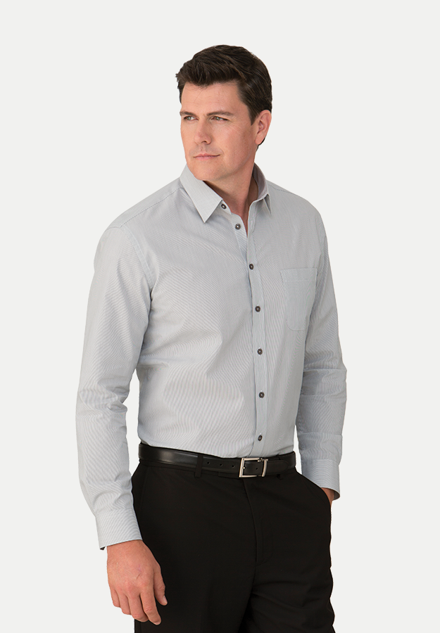 City Collection Mens Pinfeather L/S Shirt