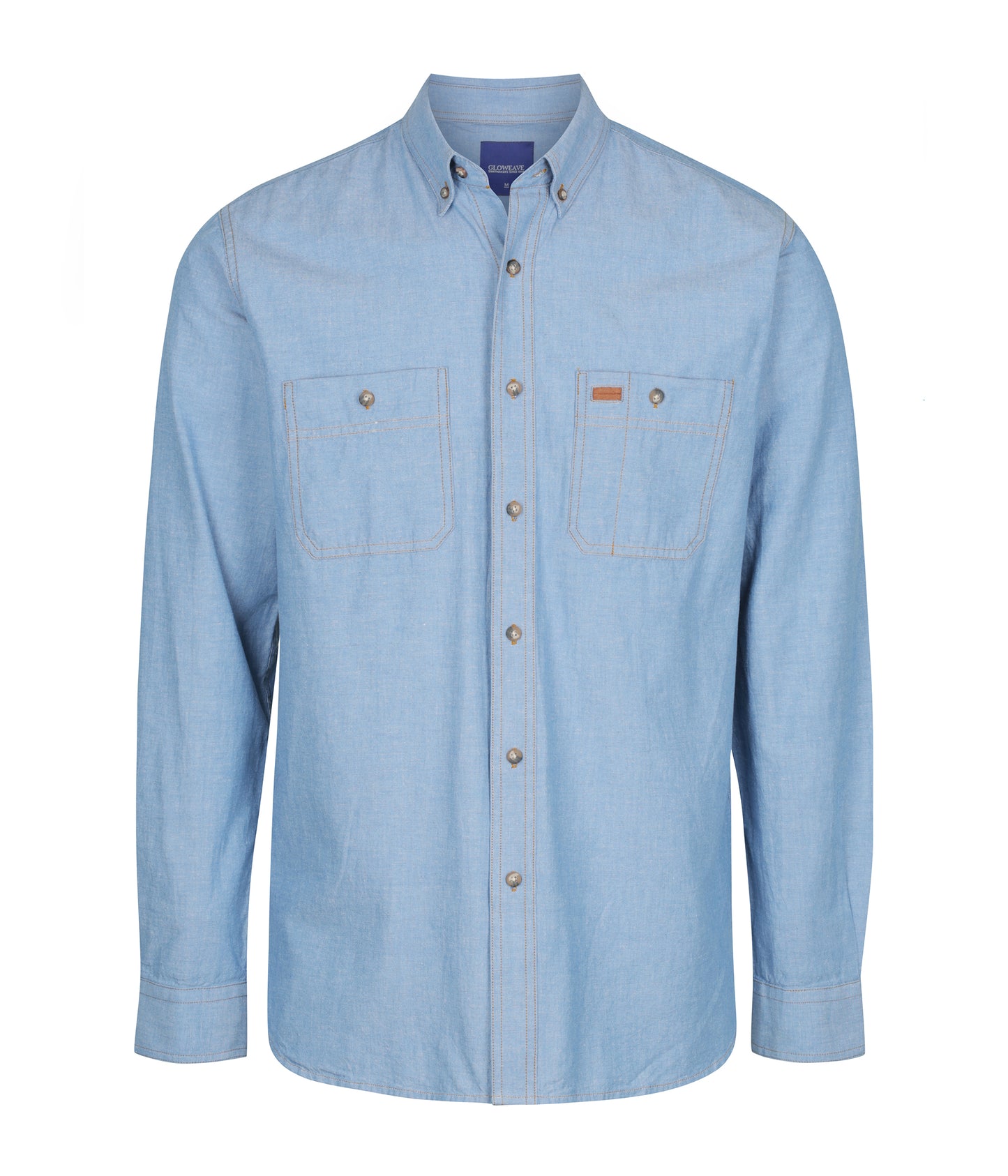Gloweave Men's Chambray Long Sleeve Shirt - 5095L - Clearance
