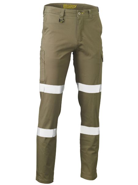 Bisley Mens Taped Stretch Cotton Drill Cargo Pants - BPC6008T