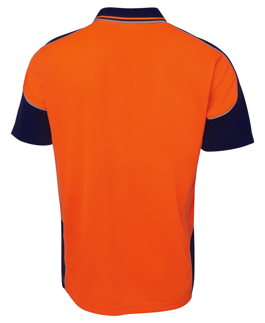 JB's Wear Hi Vis S/S Contrast Piping Polo - 6HCP4