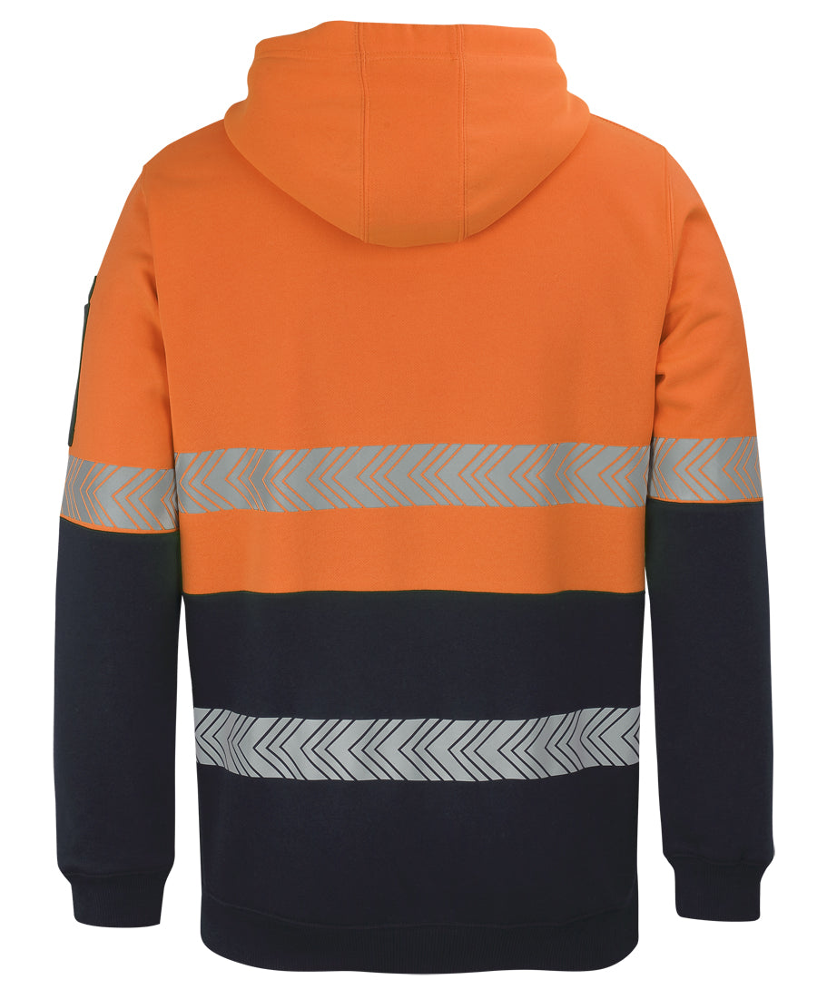 JB's Wear Hi Vis (D+N) 1/2 Zip Segmented Tape Hoodie - 6HZSH