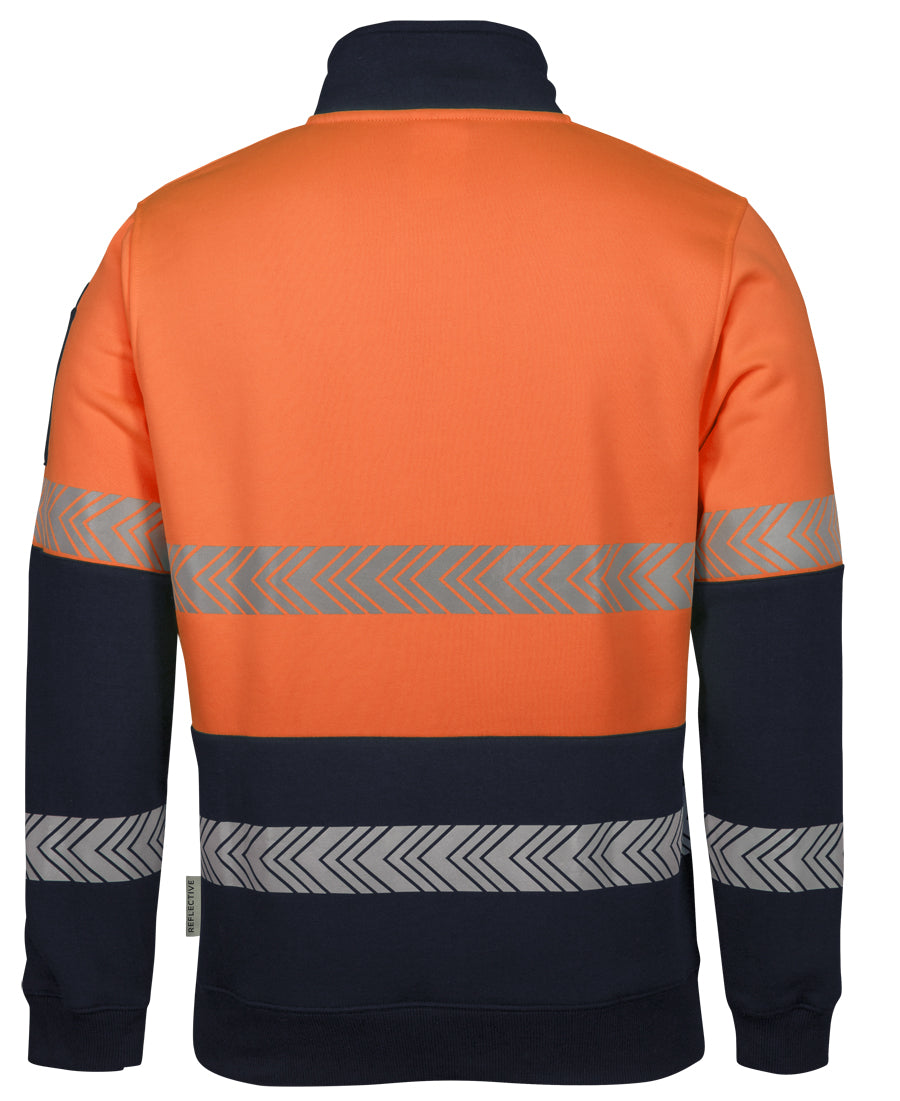 JB's Wear Hi Vis 1/2 Zip Segmented Tape Fleecy - 6HZS
