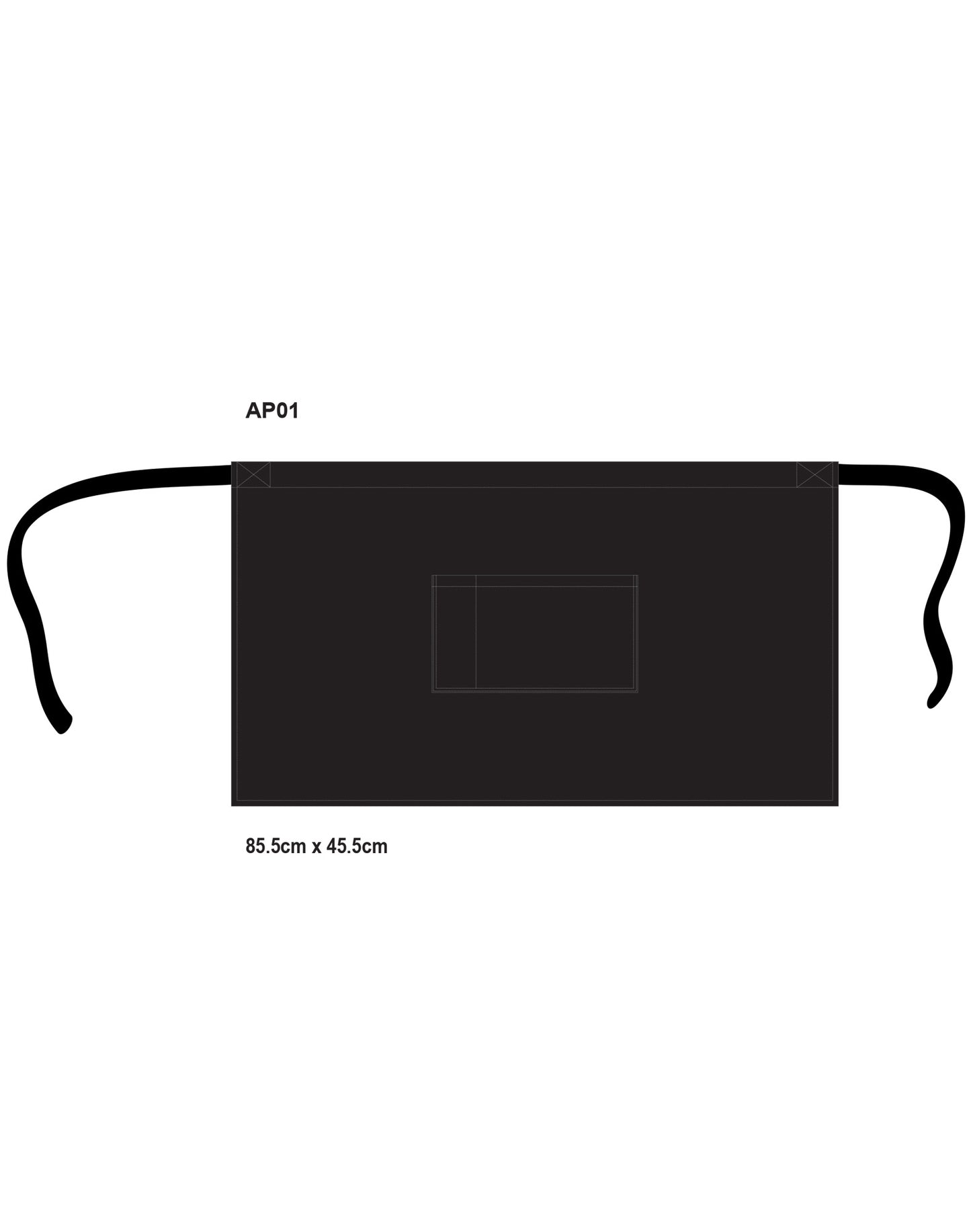 Winning Spirit Short Waist Apron W86XH50 - AP01