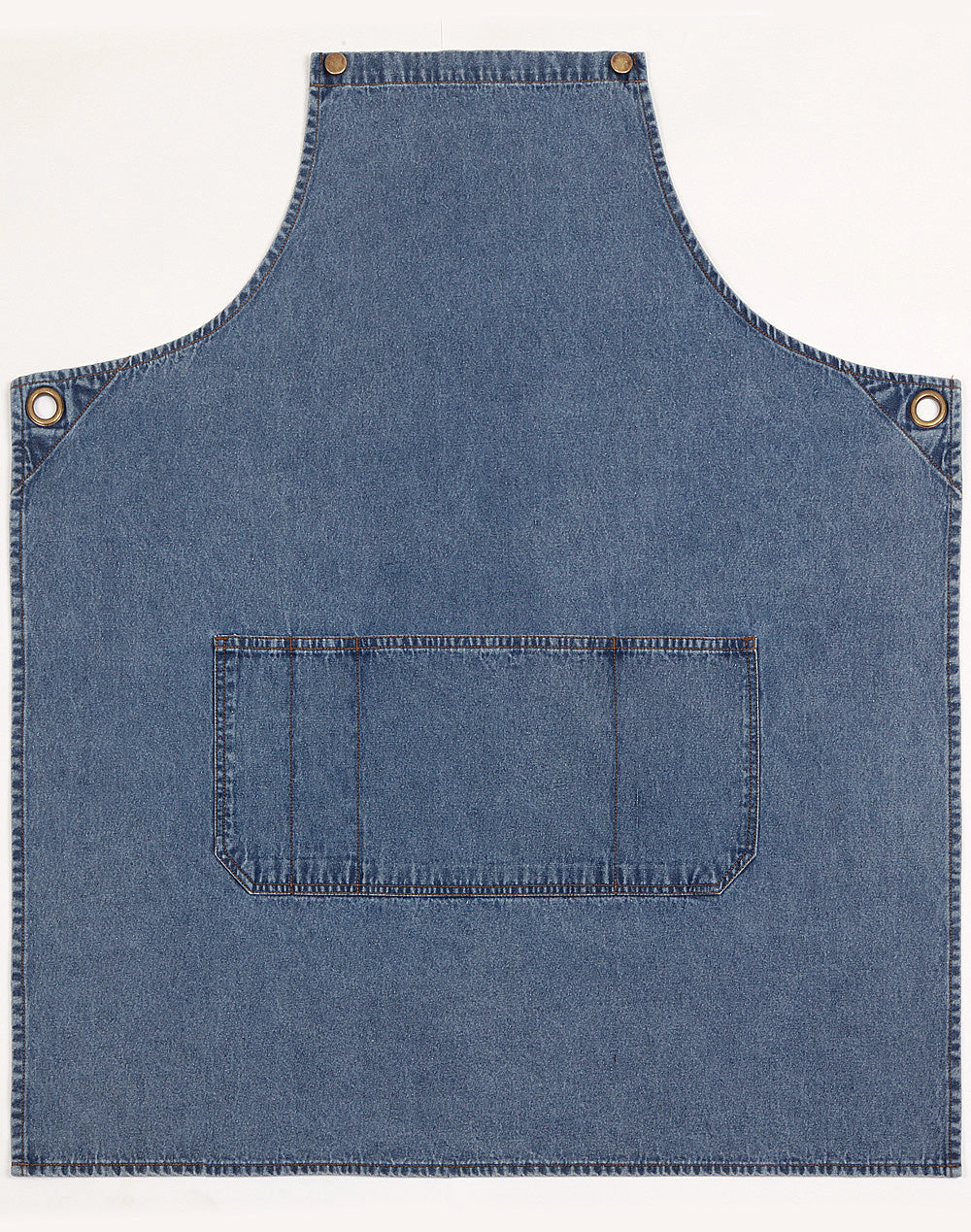 Benchmark Denim Bib Apron (No Straps)- AP09