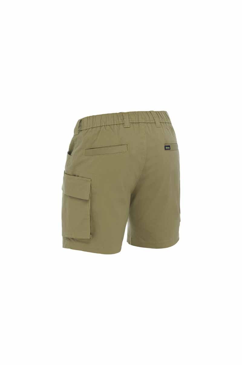 Bisley Stretch Cotton Elastic Waist Cargo Short - BSHC1018
