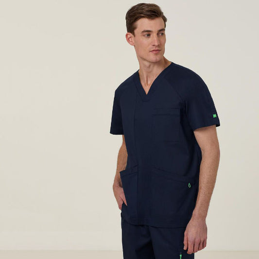 NNT Mens Carl Scrub Top - Midnight - CATRFV