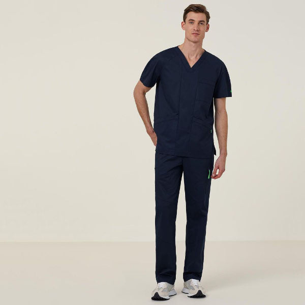 NNT Mens Carl Scrub Top - Midnight - CATRFV