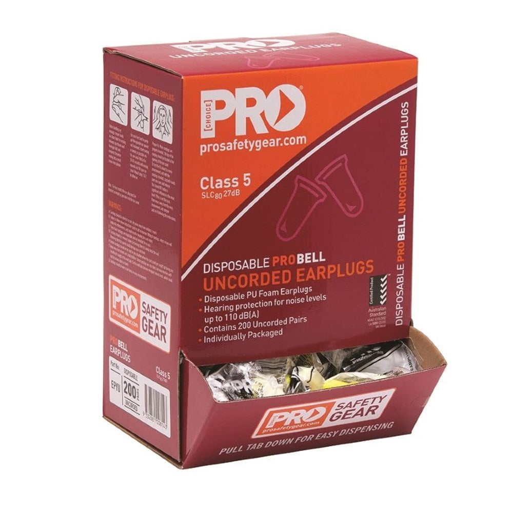 PRO Choice Probell Disposable Uncorded Earplugs Box