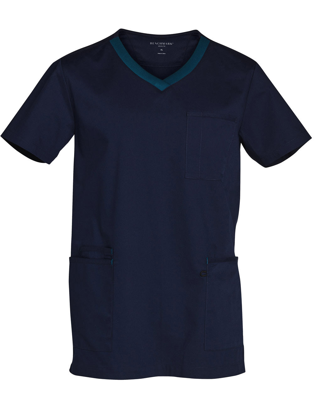 Benchmark Mens Contrast Colour S/S Scrub Top - M7650