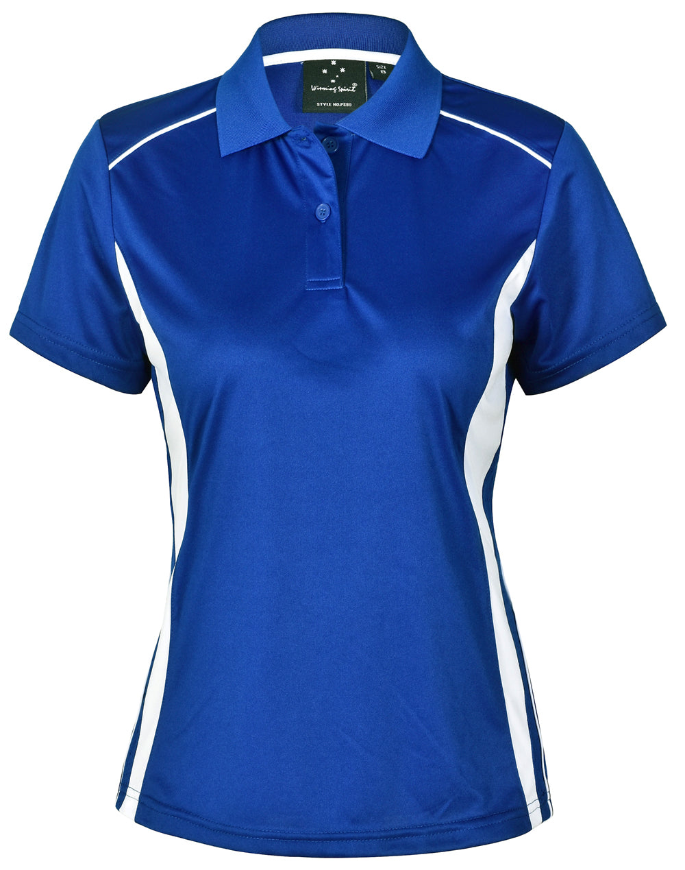 Winning Spirit Ladies Cooldry S/S Contrast Interlock Polo - PS80