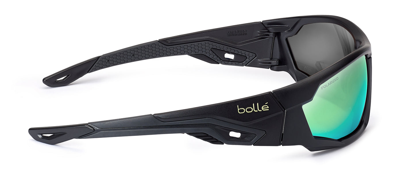 Bollé Mercuro Polarised Safety Glasses Green