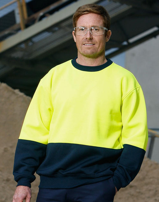 AIW Hi-Vis Two Tone Safety Crew Neck - SW09