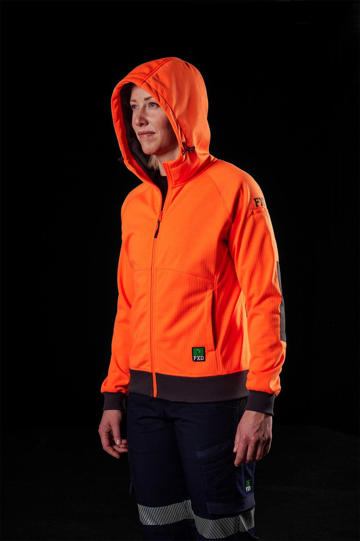 FXD WF-3W Women's Hi Vis Zip Hoodie