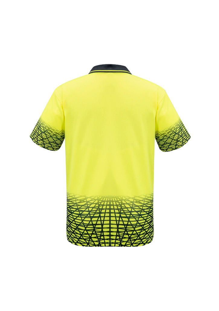 Syzmik Mens Hi Vis Tracks Short Sleeve Polo - ZH300