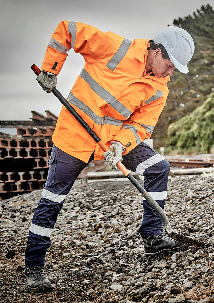 Syzmik Mens Hi Vis VIC Rail 4 In 1 Waterproof Jacket - ZJ580