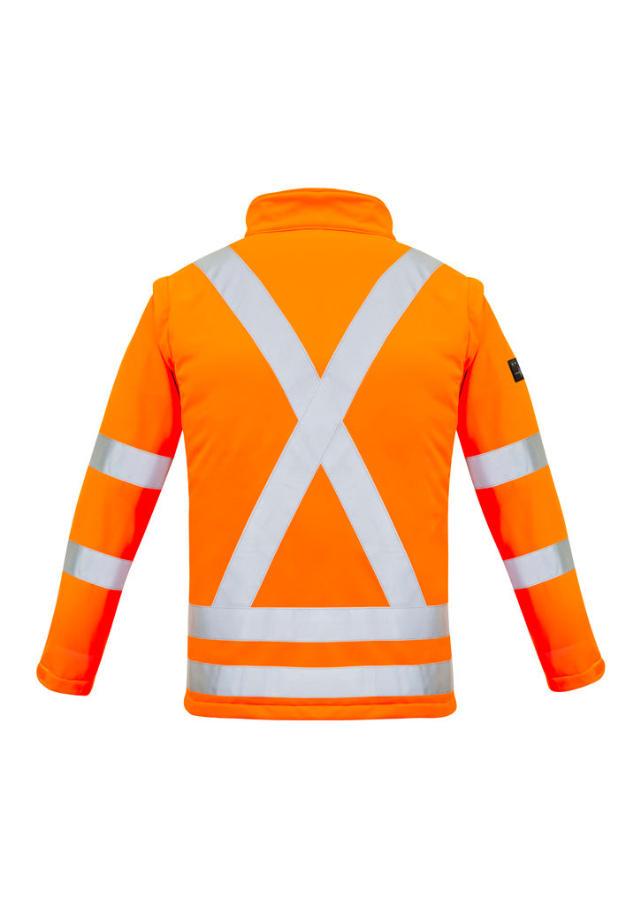 Syzmik Womens Hi Vis NSW Rail X Back 2 In 1 Softshell Jacket - ZJ770