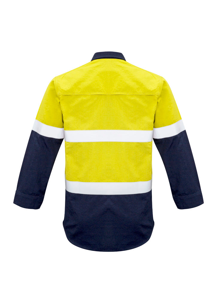 Syzmik Mens Flame Resistant PPE1 Hi Vis Shirt - Hoop Taped - ZW132