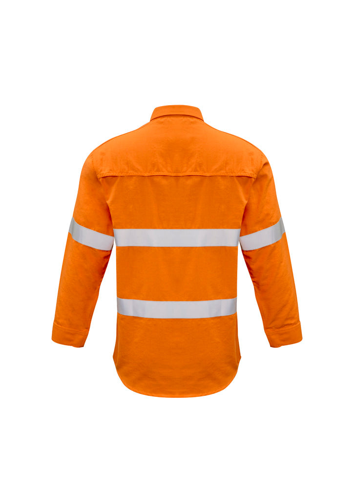Syzmik Mens Flame Resistant PPE1 Closed Front Hooped Taped Shirt - ZW134
