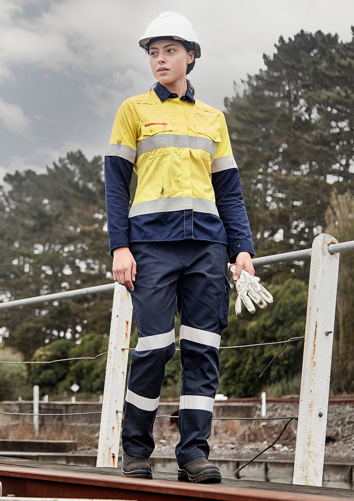 Syzmik Womens Flame Resistant PPE2 Lightweight Ripstop Taped Shirt - ZW170