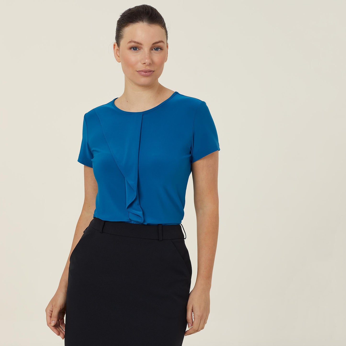 NNT Women's Soft Jersey Short Sleeve Round Neck Top - CATU64 - Clearance