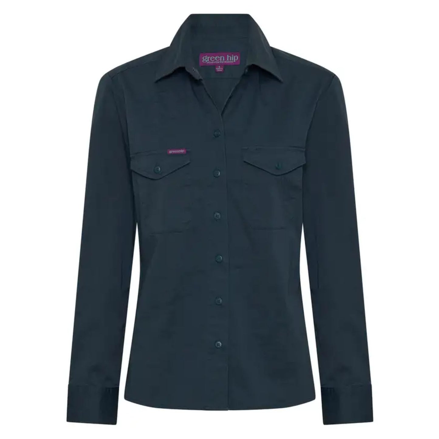 Green Hip Womens Shirt Extended Long Sleeve The Essential SLS-EXT