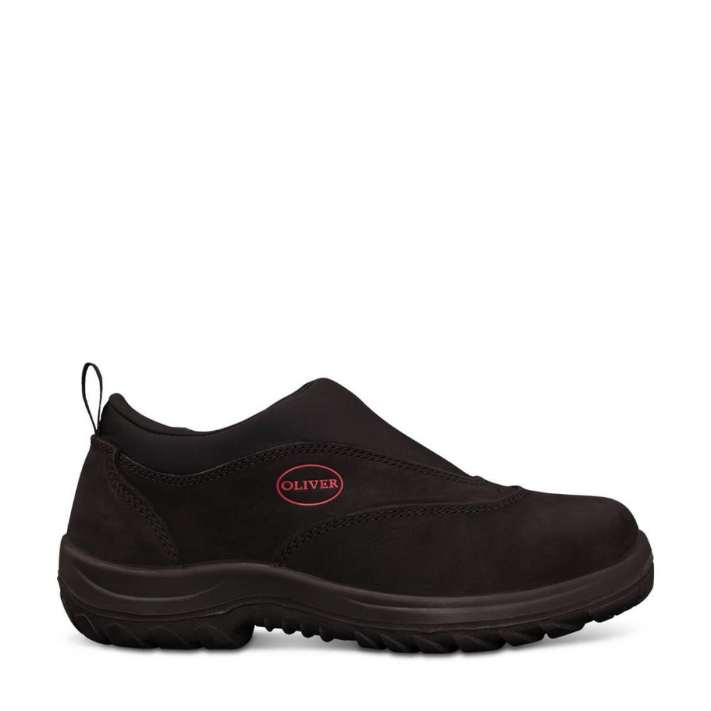 Oliver Black Slip On Safety Shoe