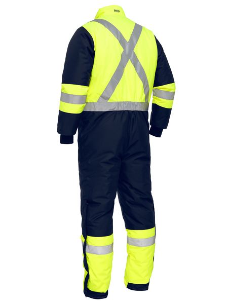 Bisley Mens X Taped Two Toned Hi Vis Freezer Coverall - BC6453T