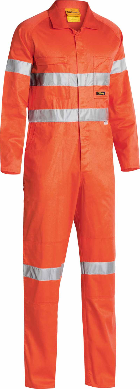 Bisley Mens Taped Hi Vis Lightweight Coverall - BC6718TW