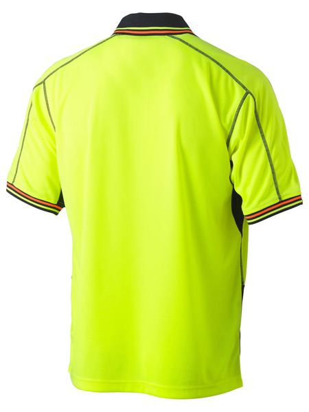 Bisley Mens Hi Vis Polyester Mesh Polo Short Sleeve - BK1219