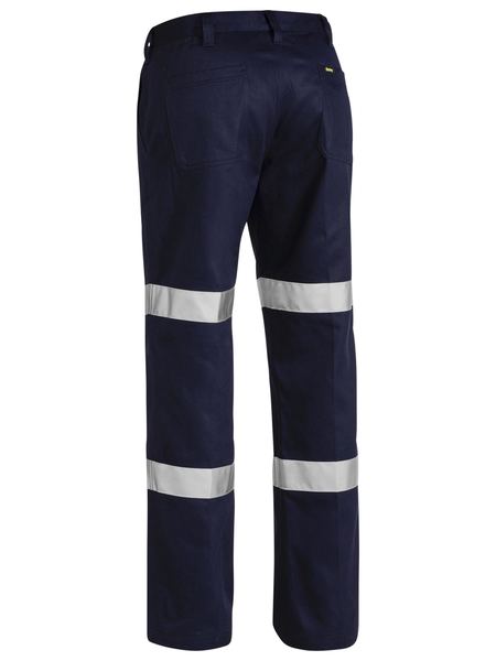Bisley Mens Taped Biomotion Cotton Drill Work Pants - BP6003T