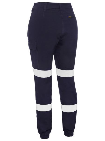 Bisley Womens Taped Cotton Cargo Cuffed Pants - BPL6028T