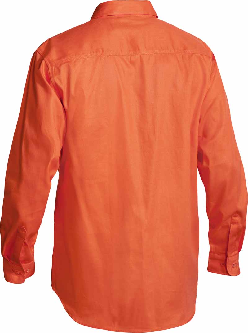 Bisley Mens Hi Vis Drill Shirt Long Sleeve - BS6339