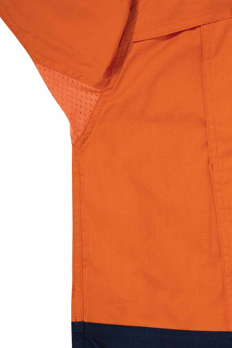Bisley Mens X Airflow Hi Vis Ripstop Shirt Long Sleeve - BS6415