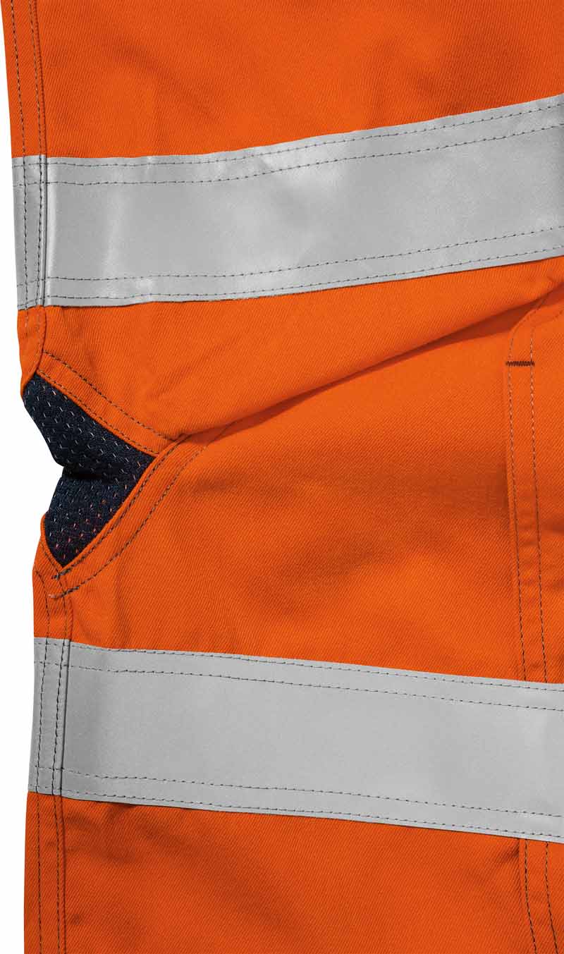 Bisley Mens Flame Resistant PPE2 Taped Two Toned Hi Vis Vented Shirt - BS8082T