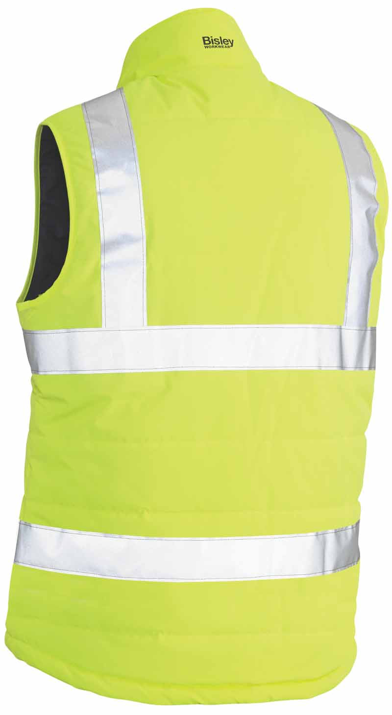 Bisley Mens Taped Hi Vis Puffer Vest - BV0329HT