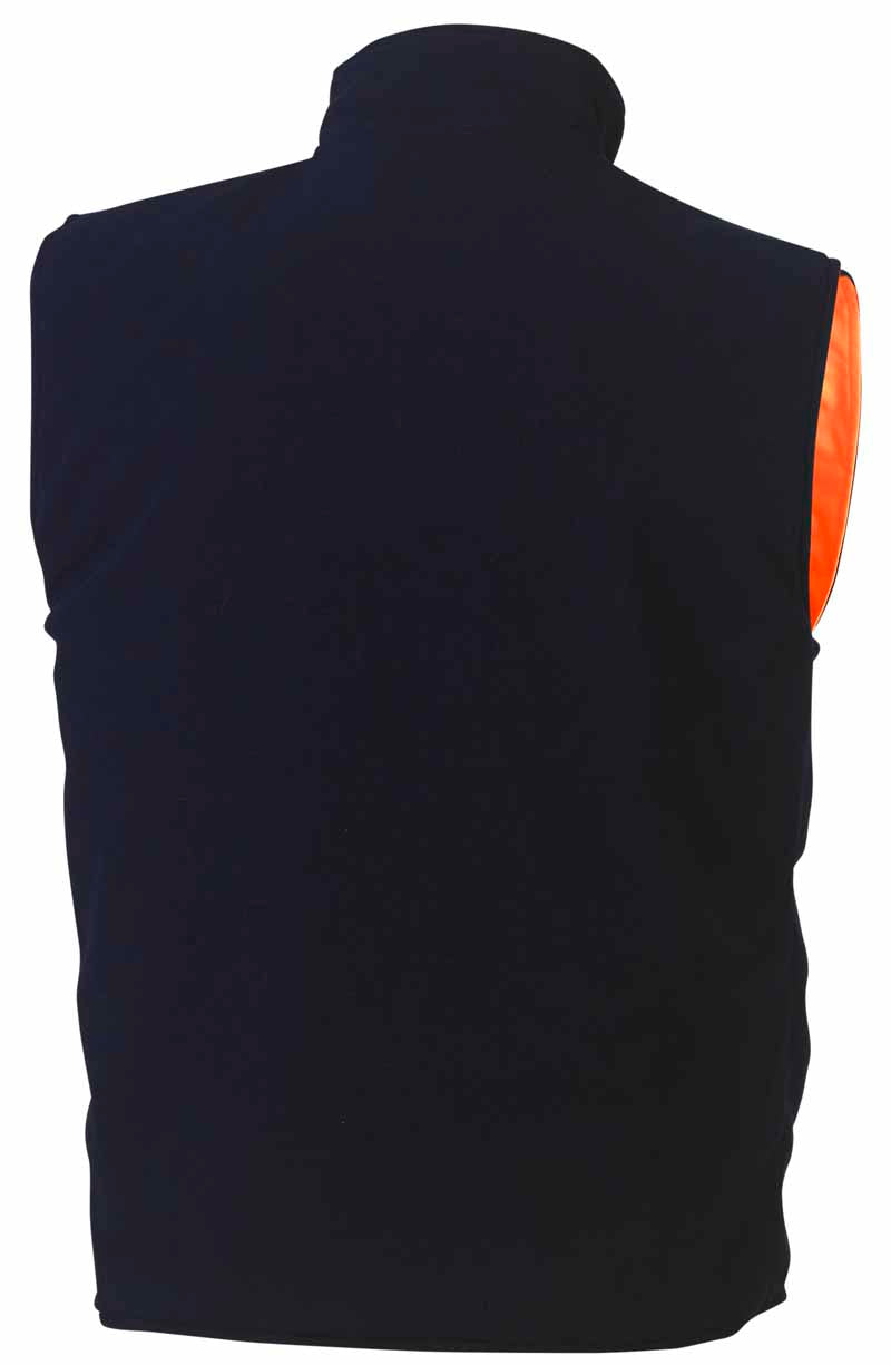 Bisley Mens Taped Hi Vis Rail Wet Weather Vest - BV0364T