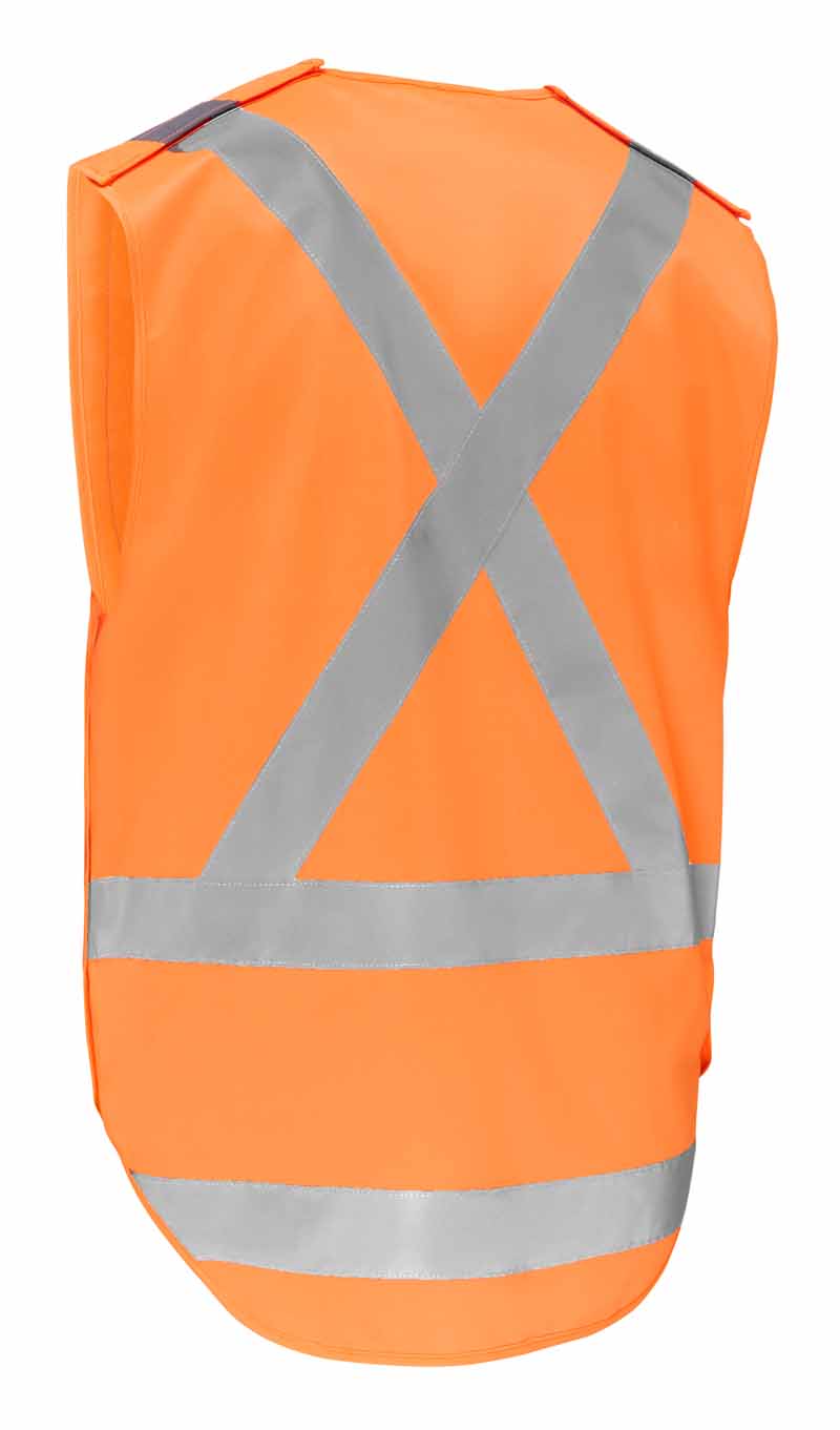 Bisley X Taped Hi Vis Detachable Safety Vest - BV0440XT
