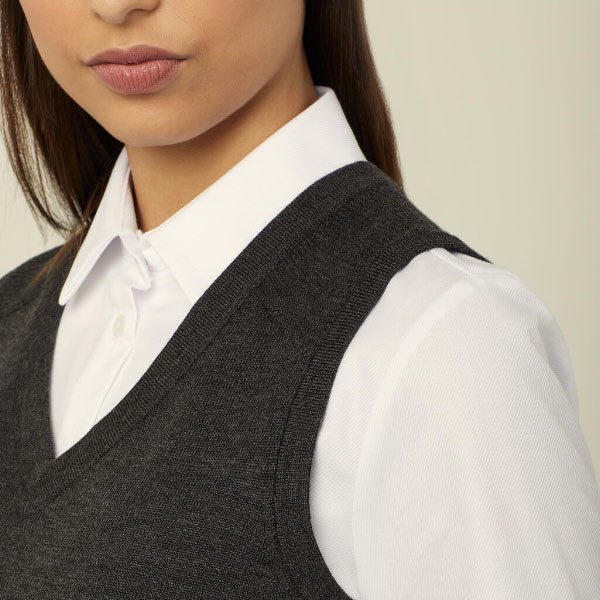 NNT Pure Wool Textured Panel Vest - CAT5AR