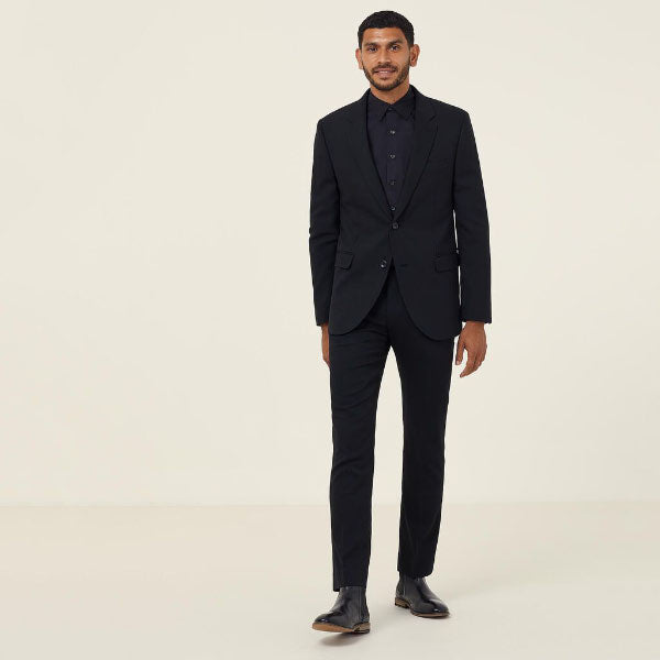 NNT Dobby Wool/Poly Stretch 2 Button Jacket - CATB99