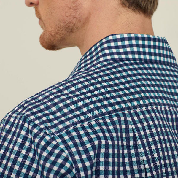 NNT Dobby Cotton Check Long Sleeve Shirt - CATDWX
