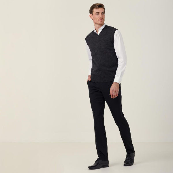NNT Pure Wool V Neck Vest - CATE2A