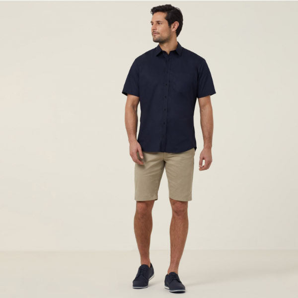 NNT Avignon Cotton/Poly Stretch Short Sleeve Shirt - CATJDN