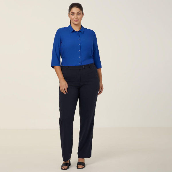 NNT Georgette 3/4 Sleeve Pleat Detail Blouse - CATUDK