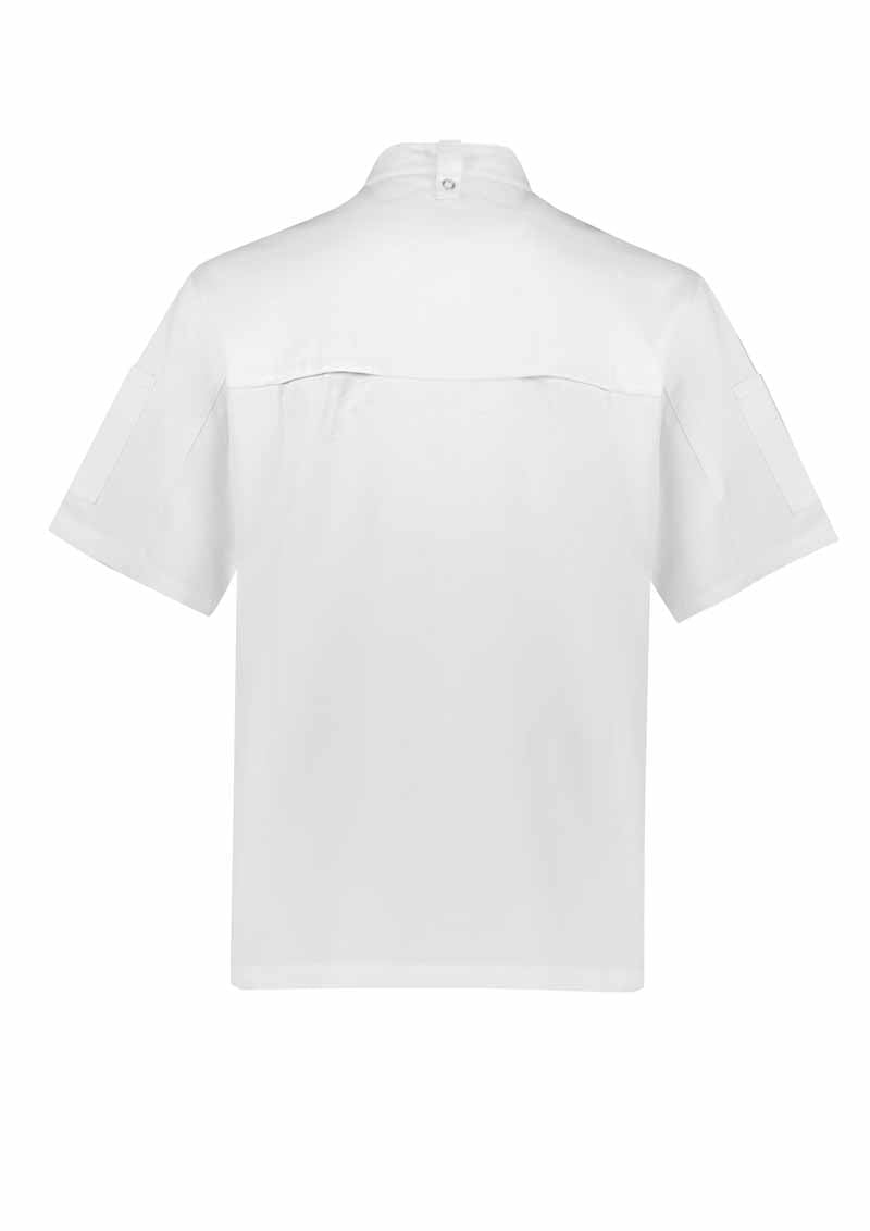 Biz Zest Mens Short Sleeve Chef Jacket - CH232MS